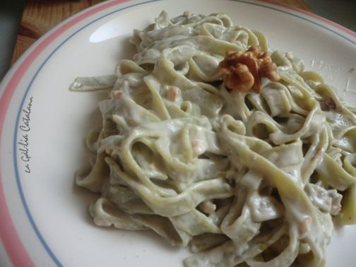 Tagliatelle verde al gorgonzola , http://www.irreductibles.cat/ , #CuinaIrreductible , #cuinaCatalana , #slowfood , #dietamediterrania, © By Manel Baxerias