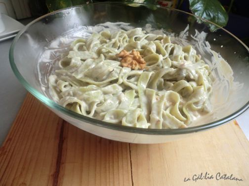 Tagliatelle verde al gorgonzola , http://www.irreductibles.cat/ , #CuinaIrreductible , #cuinaCatalana , #slowfood , #dietamediterrania, © By Manel Baxerias