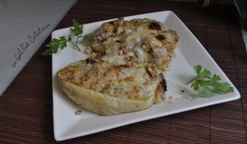 Albergínia blanca farcida - http://www.irreductibles.cat/cuina/2012/07/27/alberginia-blanca-farcida/ #CuinaIrreductible #cuinaCatalana #slowfood #dietamediterrania #km0 © By Manel Baxerias