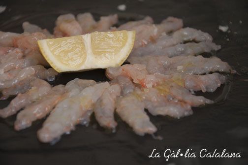 Carpaccio d’escamarlans http://www.irreductibles.cat/cuina/2013/09/carpaccio-descamarlans/ © Manel Baxerias