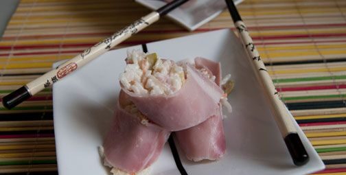 Fals sushi de pernil dolç http://www.irreductibles.cat/cuina/2014/01/fals-sushi-de-pernil-dolc/ © Manel Baxerias